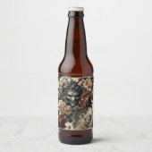 A Savage Sanctum - Gotisch Victoriaans ontwerp Bier Etiket (Voorkant)