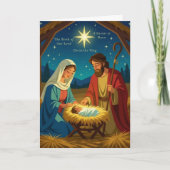 A Savior is Born Feestdagen Kaart (Voorkant)