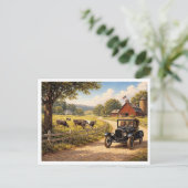 A scene from American life. Briefkaart (Staand voorkant)