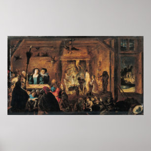A Scene of Sorcery, 1633 Poster