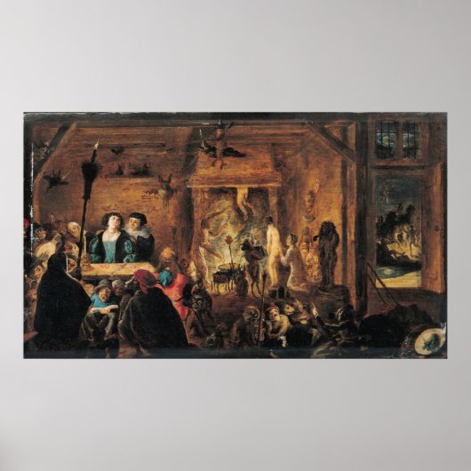 A Scene of Sorcery, 1633 Poster (Voorkant)