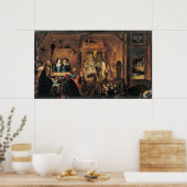 A Scene of Sorcery, 1633 Poster (Keuken)