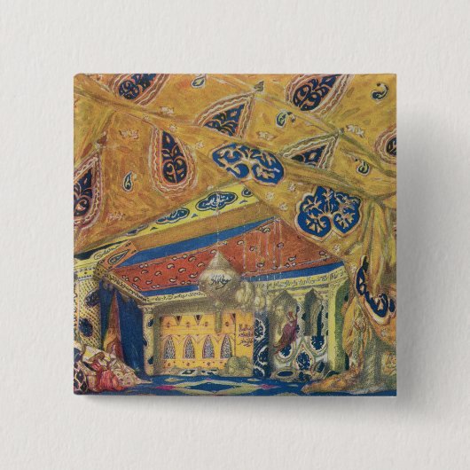 A Scheherazade Salon Vierkante Button 5,1 Cm (Voorkant)