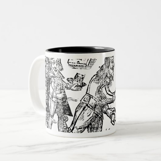 A Scotsman Petitioning Charles I Tweekleurige Koffiemok (Voorkant links)