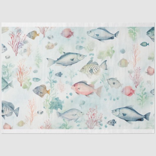A Sea Series Design 7 Tissuepapier (Voorkant)