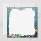 A Sea Turtle Themed Blank Kaart (Achterkant)