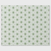 A seamless pattern of interlocking green geometric cadeaupapier (Vlak)