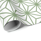 A seamless pattern of interlocking green geometric cadeaupapier