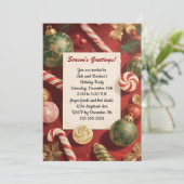 A Season of Treats Christmas Party Kaart (Staand voorkant)