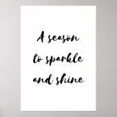 A season to sparkle and shine poster (Voorkant)