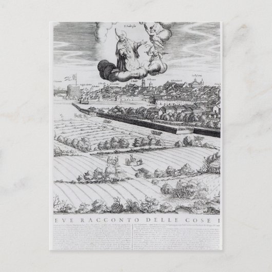 A Section of a Map of Milano, 1640 Briefkaart (Voorkant)