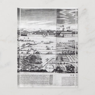 A Section of a Map of Milano, 1640 Briefkaart