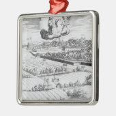 A Section of a Map of Milano, 1640 Metalen Ornament (Links)