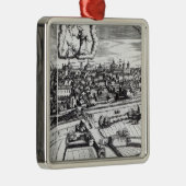 A Section of a Map of Milano, 1640 Metalen Ornament (Rechts)