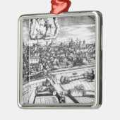 A Section of a Map of Milano, 1640 Metalen Ornament (Links)