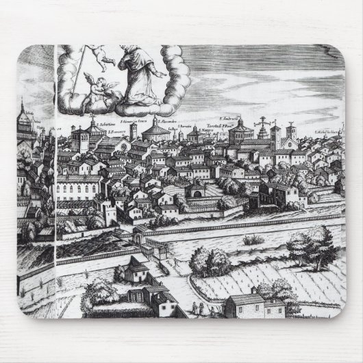 A Section of a Map of Milano, 1640 Muismat (Voorkant)