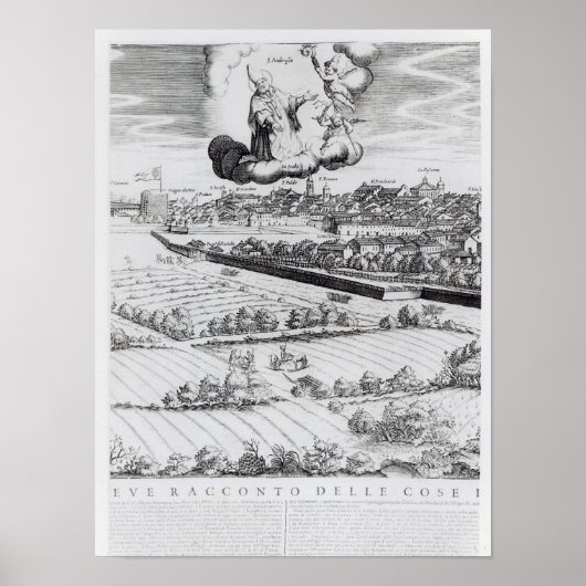 A Section of a Map of Milano, 1640 Poster (Voorkant)