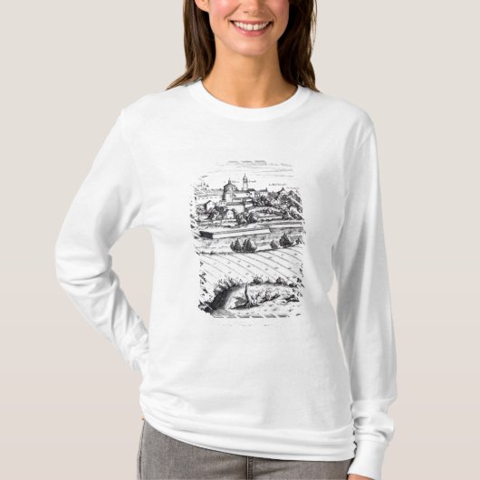 A Section of a Map of Milano, 1640 T-shirt (Voorkant)