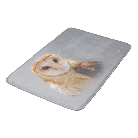 A Serene Barn Owl Badmat (Gekanteld)