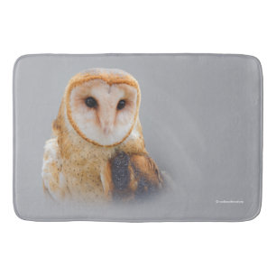 A Serene Barn Owl Badmat