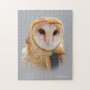 A Serene Barn Owl Legpuzzel