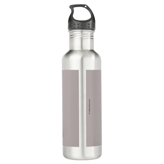 A Serene Barn Owl Waterfles (Achterkant)