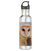 A Serene Barn Owl Waterfles (Voorkant)