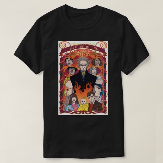 A Series of Unfortunate Events Art Print T-shirt (Design voorkant)
