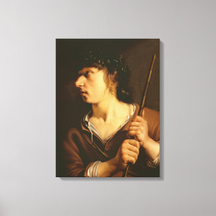 A Shepherd, 1635 Canvas Afdruk