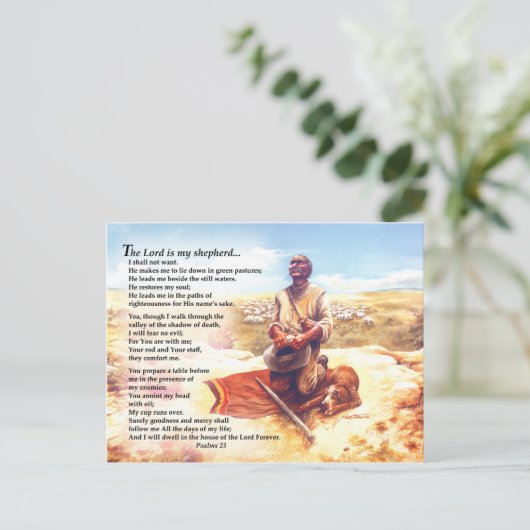 A Shepherd's gebed Briefkaart (Staand voorkant)