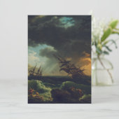 A Shipwreck in Stormy Seas by Claude-Joseph Vernet Kaart (Staand voorkant)