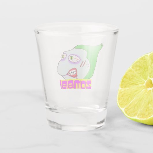 A Shot Zombibi-glas Shot Glas (Achterkant)