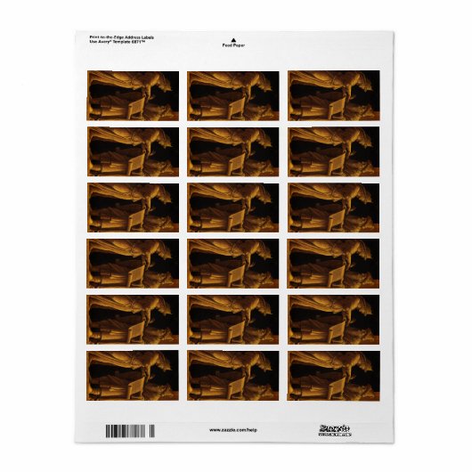 A Sibyl and a Prophet, 1495 by Andrea Mantegna Etiket (Full Sheet)