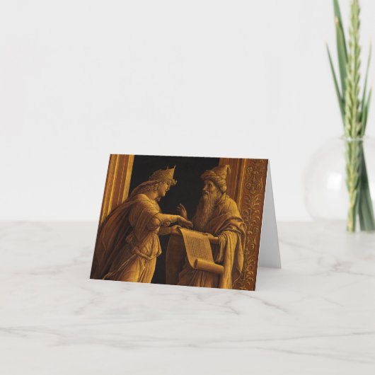 A Sibyl and a Prophet, 1495, ingediend door Andrea Bedankkaart (Voorkant)