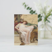 A Siesta John William Godward Art Briefkaart (Staand voorkant)