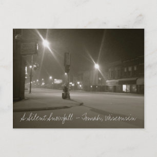 A Silent Snowfall - Tomah, Wisconsin Briefkaart
