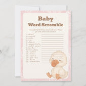 A  Silly Goose  baby Baby Word Scramble Game card Kaart (Voorkant)