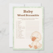 A  Silly Goose  baby Baby Word Scramble Game card Kaart (Voorkant)