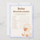 A  Silly Goose  baby Baby Word Scramble Game card Kaart (Voorkant)
