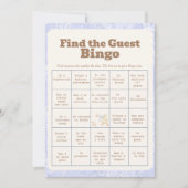 A SIlly Goose Blue Find The Guest Bingo Card Kaart (Voorkant)