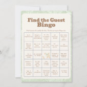 A SIlly Goose Green Find The Guest Bingo Card Kaart (Voorkant)