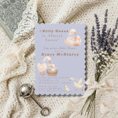 A Silly Goose is Almost Loose Blue Baby Shower Kaart