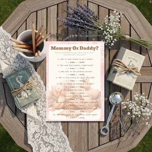 A Silly Goose Pink Guess Who Game card Kaart