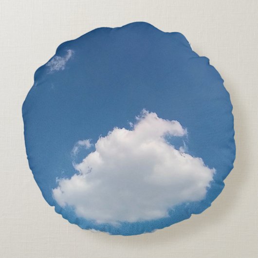A simple cloud rond kussen (Achterkant)