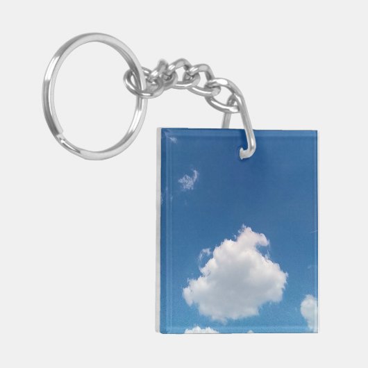 A simple cloud sleutelhanger (Voorkant Links)