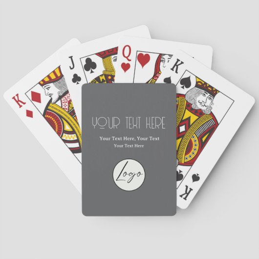 A simple custom business template in a modern logo pokerkaarten (Achterkant)