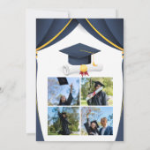A simple graduation ceremony with four photographs kaart (Achterkant)