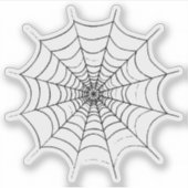 A Simple Spider's Web Custom-Cut Vinyl Stickers (Voorkant)