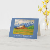 A Simpler Way of Life Wenskaart Kaart (Gele Bloem)