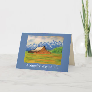 A Simpler Way of Life Wenskaart Kaart
